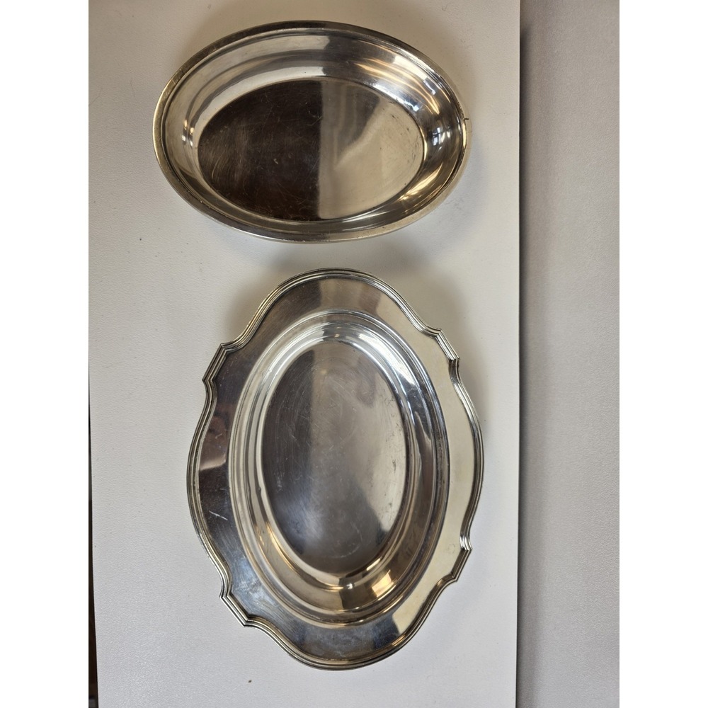 Vintage Sheffield Silverplated Tray Two Piece 544 11b‎